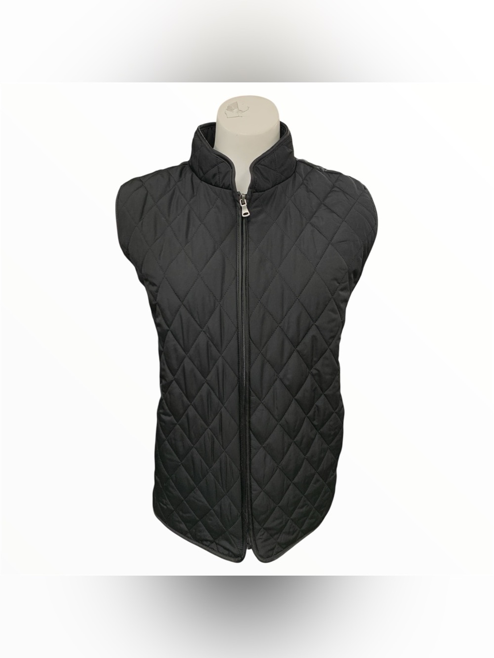 Karen Scott Black Quilted Packable Vest Size L